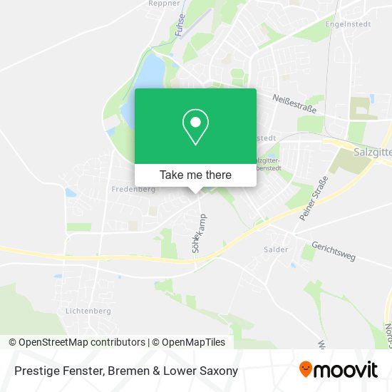 Prestige Fenster map