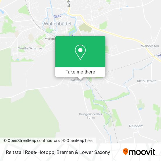 Reitstall Rose-Hotopp map