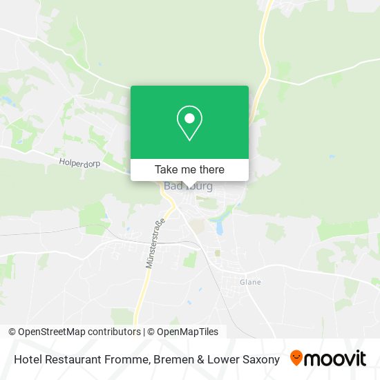 Hotel Restaurant Fromme map