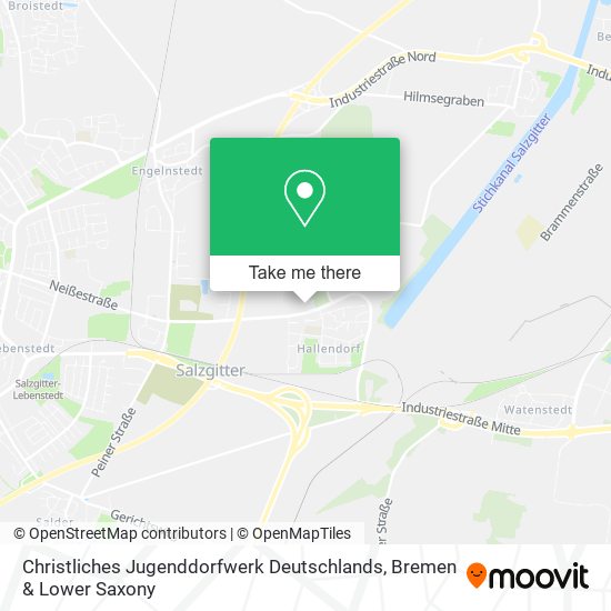 Christliches Jugenddorfwerk Deutschlands map