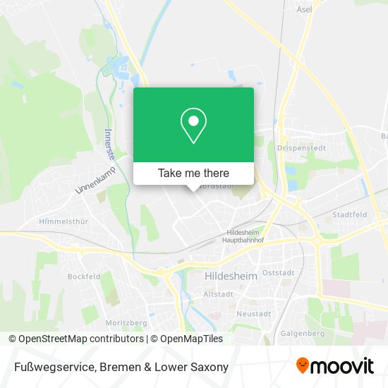 Fußwegservice map