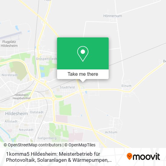 1komma5 Hildesheim: Meisterbetrieb für Photovoltaik, Solaranlagen & Wärmepumpen map