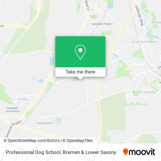 Professional Dog School map