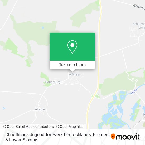 Christliches Jugenddorfwerk Deutschlands map