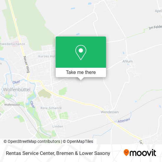 Rentas Service Center map