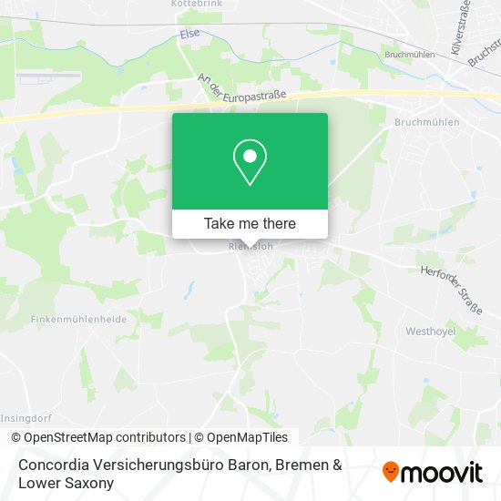 Concordia Versicherungsbüro Baron map