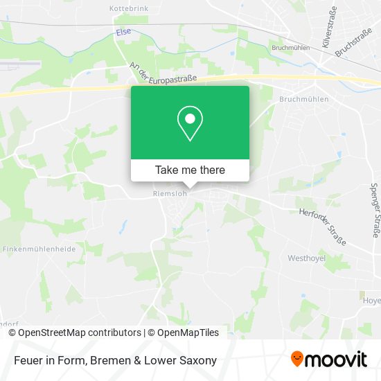 Feuer in Form map