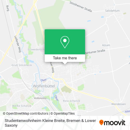 Studentenwohnheim Kleine Breite map