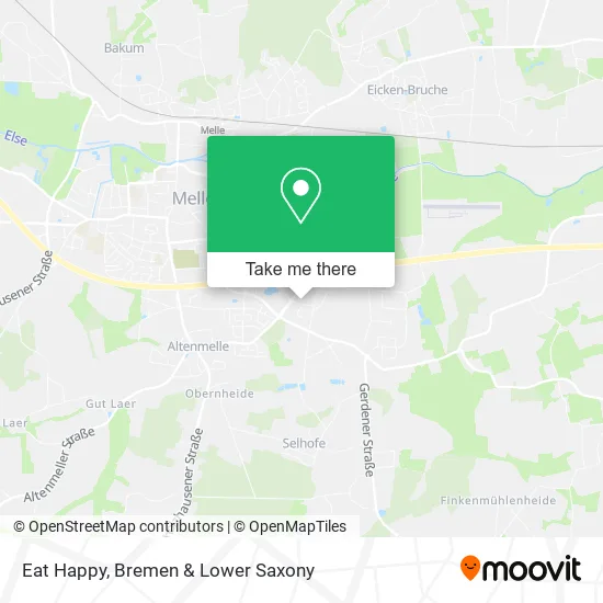 Eat Happy map