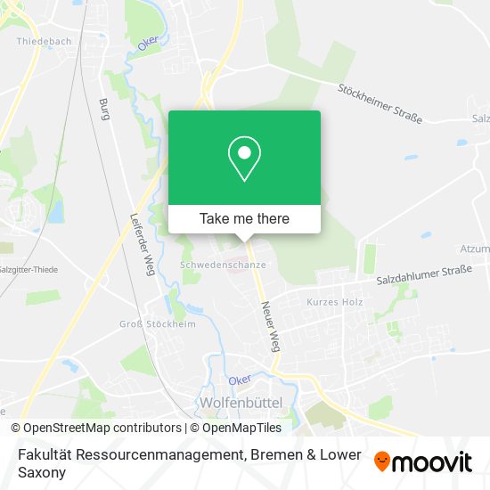 Fakultät Ressourcenmanagement map