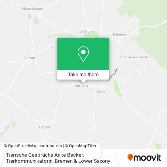 Tierische Gespräche Anke Becker, Tierkommunikatorin map