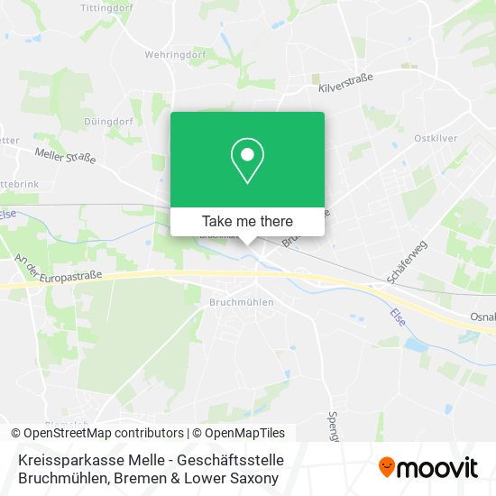 Kreissparkasse Melle - Geschäftsstelle Bruchmühlen map