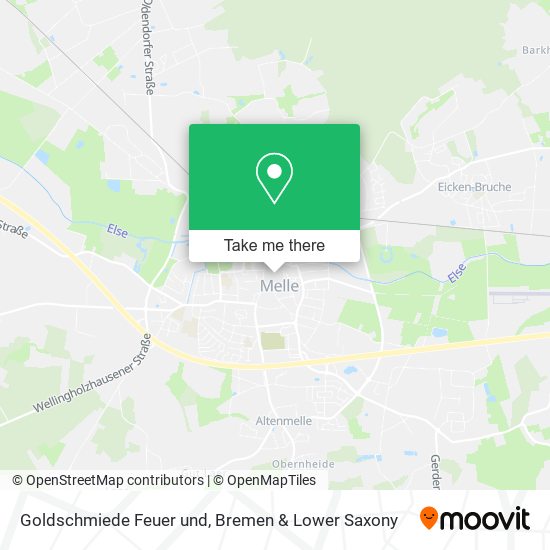 Goldschmiede Feuer und map