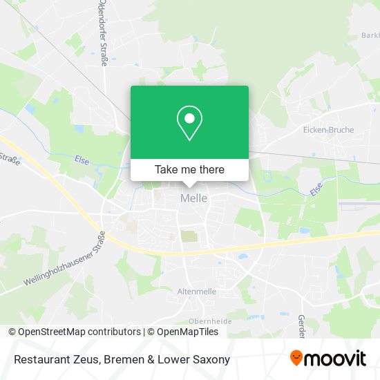 Restaurant Zeus map