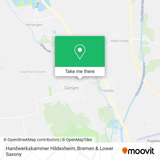 Handwerkskammer Hildesheim map