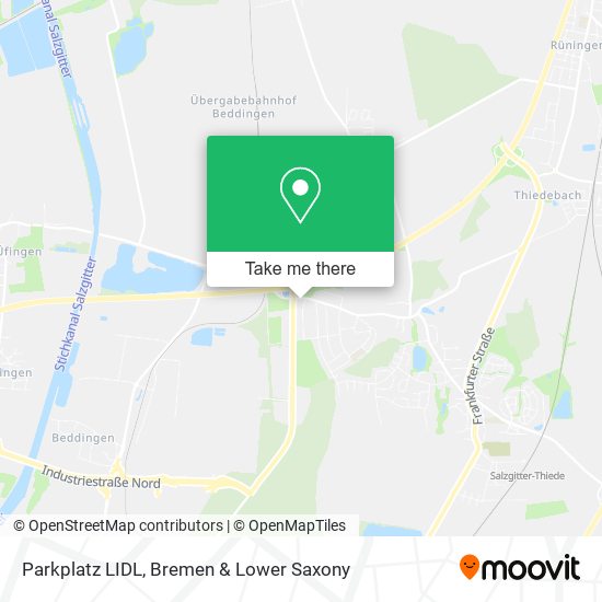 Parkplatz LIDL map