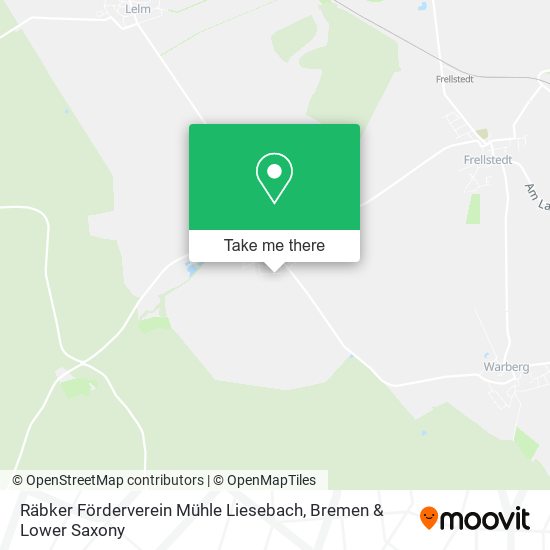 Räbker Förderverein Mühle Liesebach map