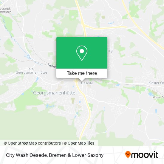City Wash Oesede map