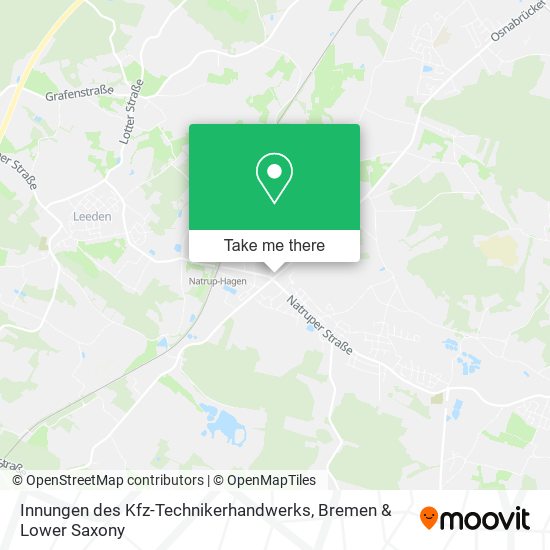Innungen des Kfz-Technikerhandwerks map