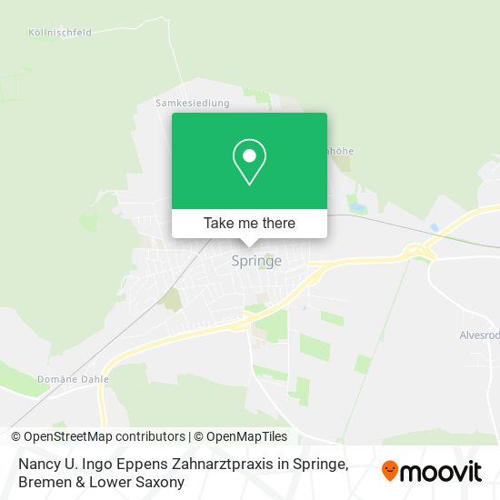 Карта Nancy U. Ingo Eppens Zahnarztpraxis in Springe