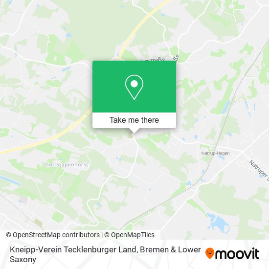 Kneipp-Verein Tecklenburger Land map