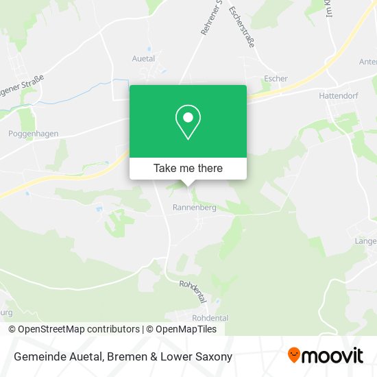 Gemeinde Auetal map