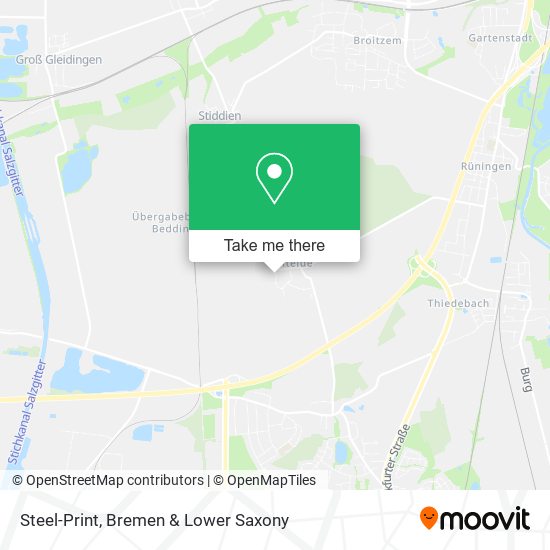 Steel-Print map