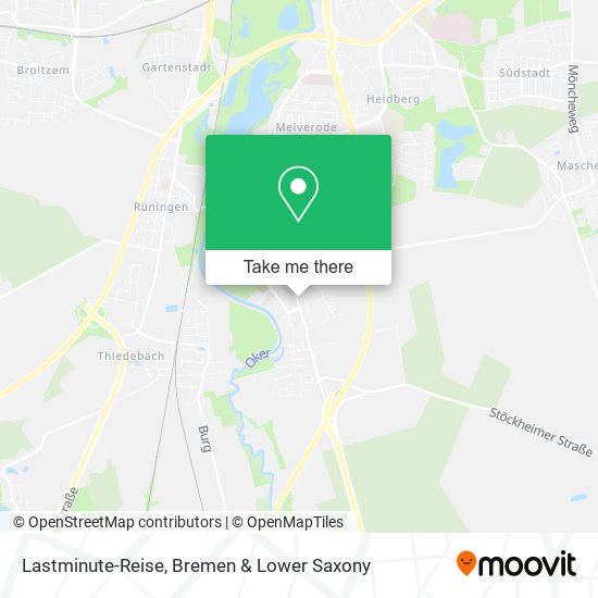 Lastminute-Reise map