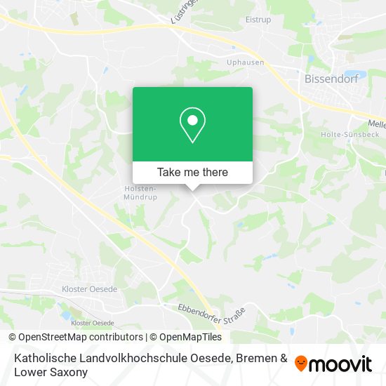 Katholische Landvolkhochschule Oesede map