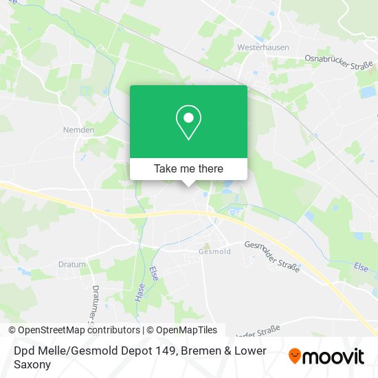 Dpd Melle/Gesmold Depot 149 map