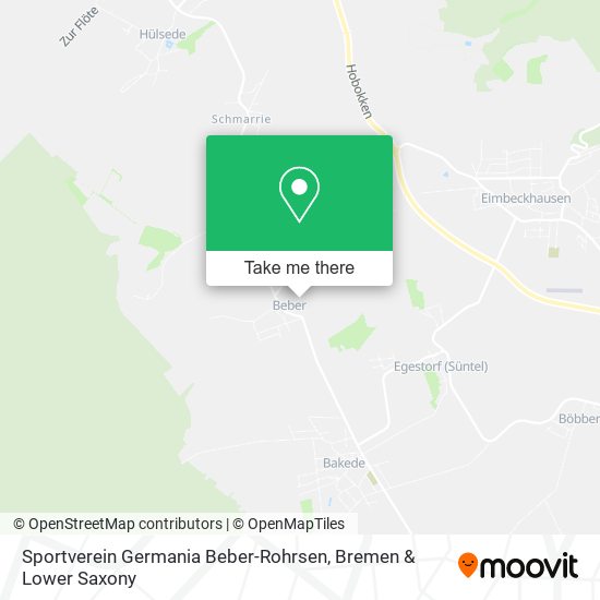 Sportverein Germania Beber-Rohrsen map