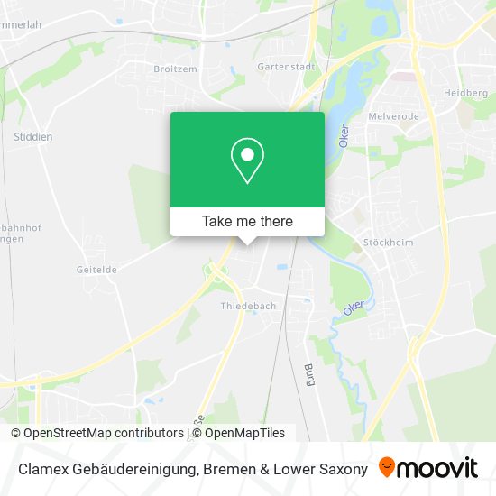 Clamex Gebäudereinigung map