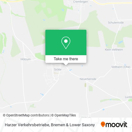 Harzer Verkehrsbetriebe map