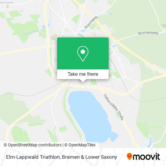 Elm-Lappwald Triathlon map