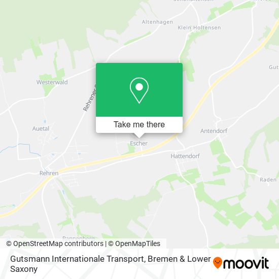 Gutsmann Internationale Transport map
