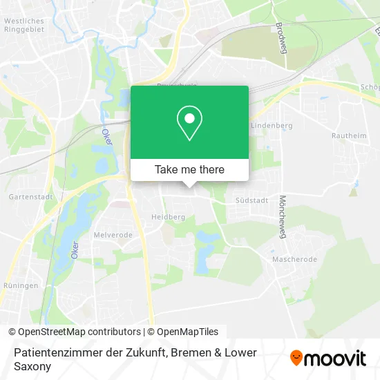 Карта Patientenzimmer der Zukunft