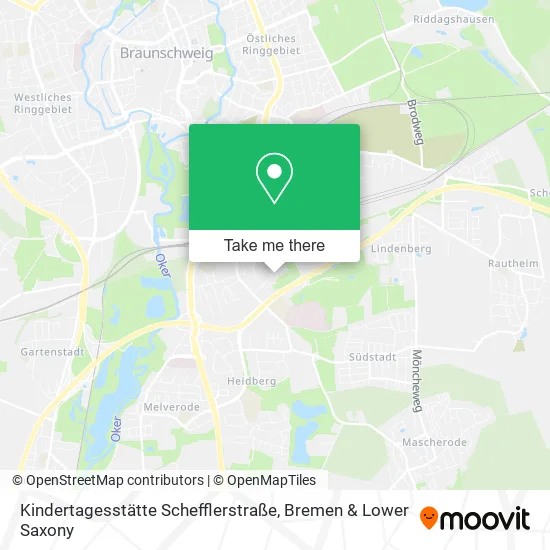 Карта Kindertagesstätte Schefflerstraße