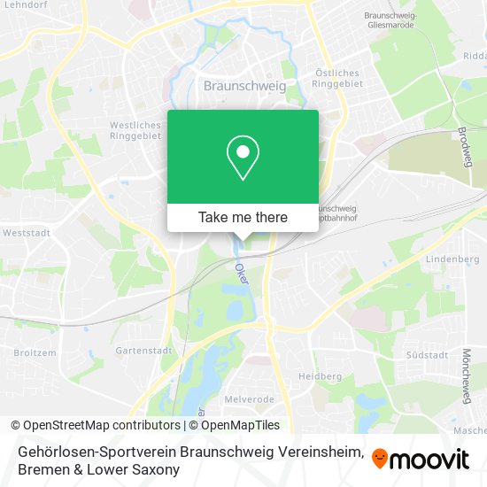 Карта Gehörlosen-Sportverein Braunschweig Vereinsheim