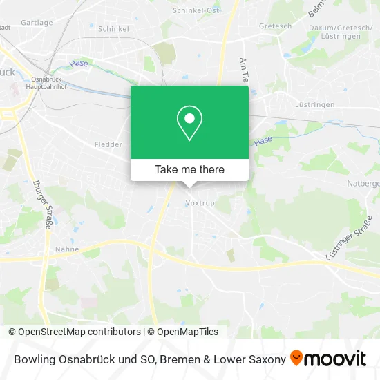 Карта Bowling Osnabrück und SO