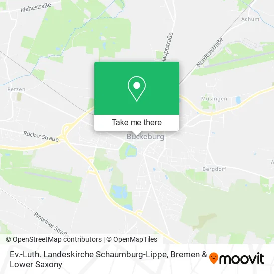 Карта Ev.-Luth. Landeskirche Schaumburg-Lippe