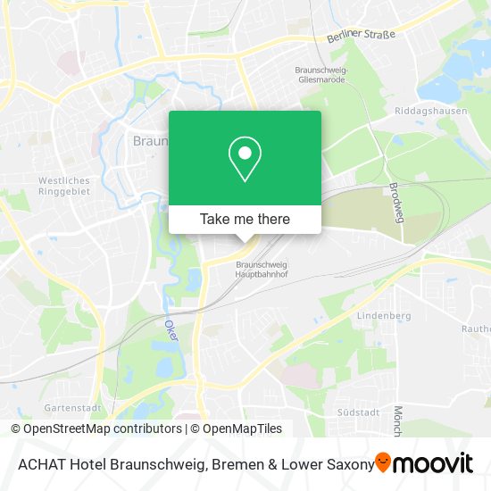 ACHAT Hotel Braunschweig map