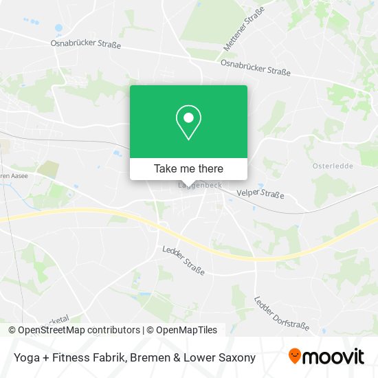 Yoga + Fitness Fabrik map