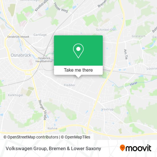 Volkswagen Group map