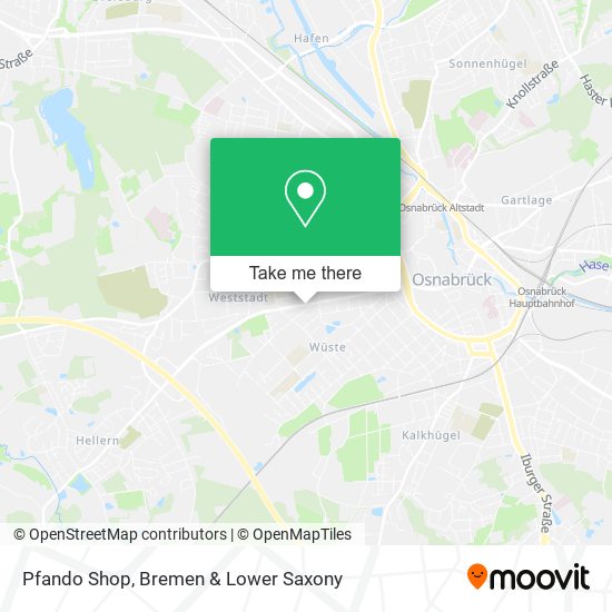 Pfando Shop map