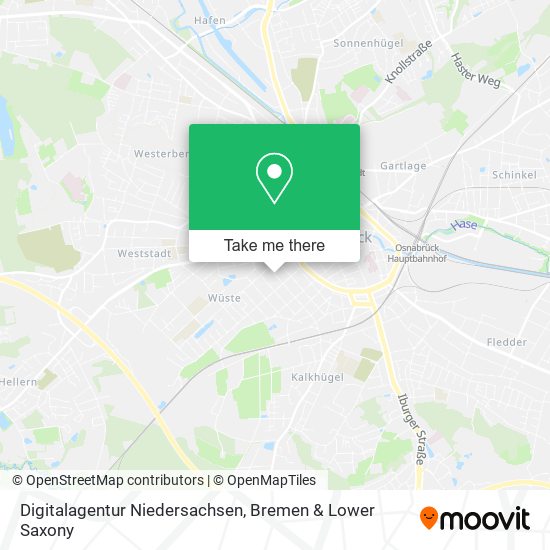 Digitalagentur Niedersachsen map