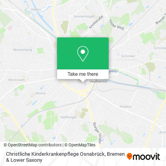 Christliche Kinderkrankenpflege Osnabrück map