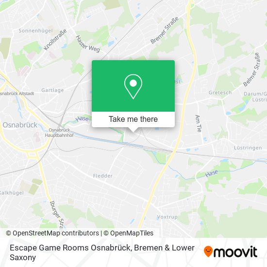 Escape Game Rooms Osnabrück map