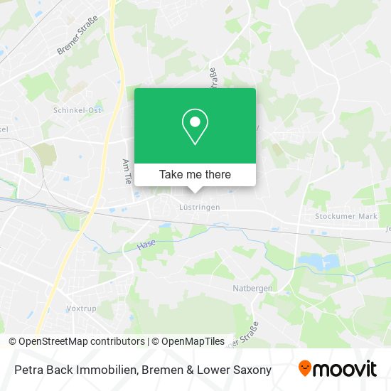 Petra Back Immobilien map