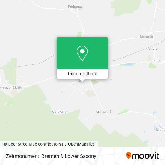 Zeitmonument map