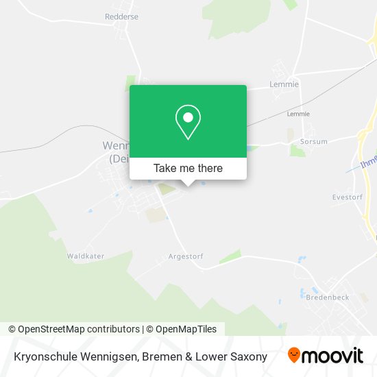 Kryonschule Wennigsen map